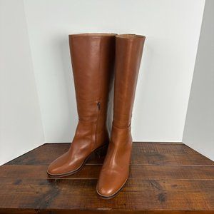 Madewell The Francie Tall Boot Dried Maple Sz 9